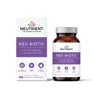 Neutrient Neu Biotic 20 mil millones de CFU con 20 cepas + Inulina y FOS